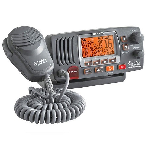 RADIO MARINA COBRA VHF 25W.(MR F77B GPS)